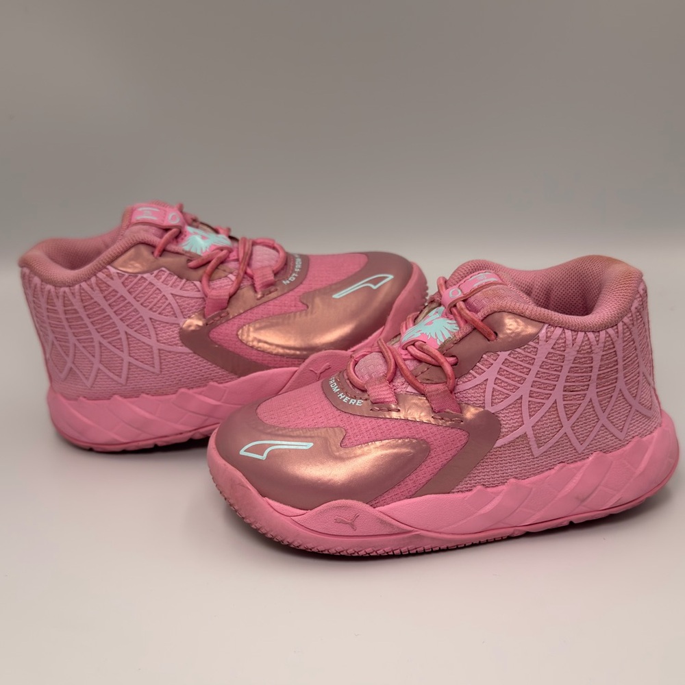 Puma MB.01 Kids Pink Melo 1 of 1 Basketball Shoes 8c Lilac Iridescent 309950-01